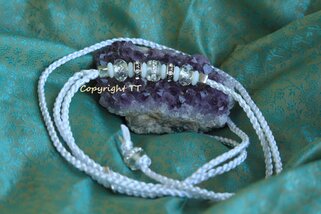 Showleine Satin weiß IV