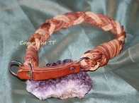 Flechthalsband Naturtöne 