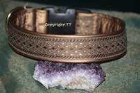 Halsband Einzelstück Leder bronze