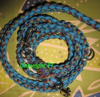 Paracord-Leine caribbean blue-blaurot-Camo