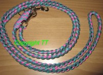 Paracord- Leine Pink-Camo und Teal