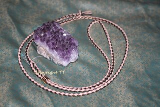 Showleine Känguruleder natur-bronze