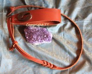 Show- oder Arbeitsleine Rindsleder cognak