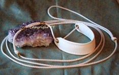 Showleine weiss-gold