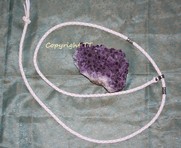 Showleine Kurzführer Känguruleder weiß