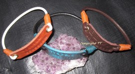 Namensbändchen echtes Nappa handgesäumt