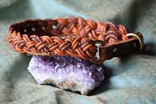 Flechthalsband Terracottatöne