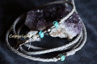 Schmuckleine perlmutt Nappa