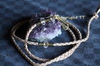 Schmuckleine, perlmutt Rindsleder